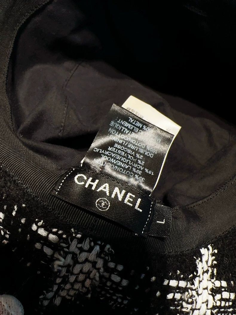 Chanel Chanel Black Houndstooth Fisherman's Hat Size ONE SIZE - 7 Thumbnail