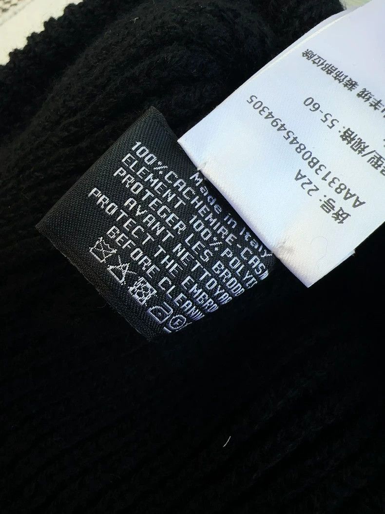 Chanel Chanel Black Knitted Beanie with Sequins Size ONE SIZE - 5 Thumbnail