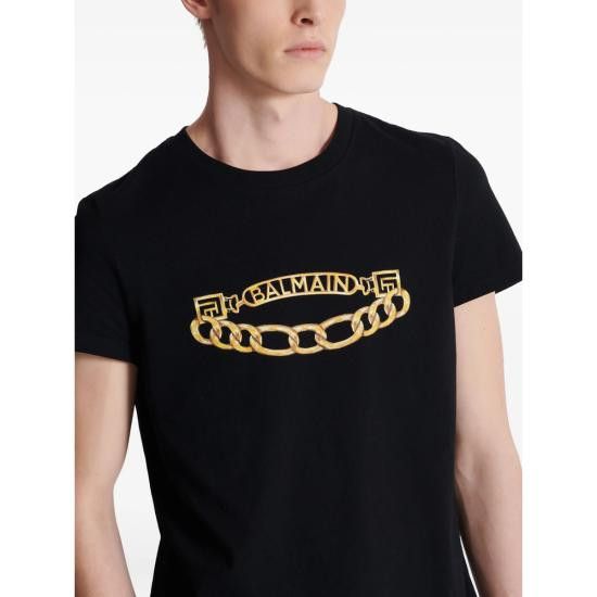 Balmain BALMAIN Men T-Shirts FH1EF000 GE97 EAD BLACK Size US L / EU 52-54 / 3 - 6 Thumbnail