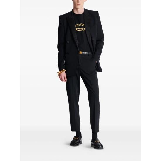 Balmain BALMAIN Men T-Shirts FH1EF000 GE97 EAD BLACK Size US L / EU 52-54 / 3 - 5 Thumbnail