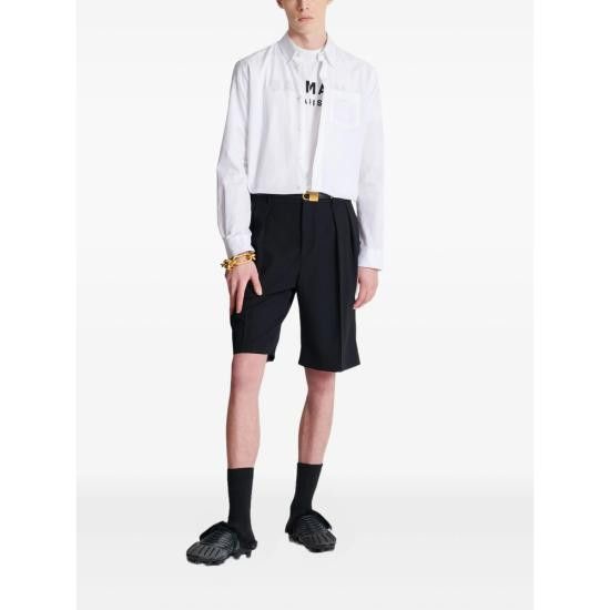 Balmain BALMAIN Men T-Shirts FH1EG000 BB73 GAB WHITE Size US M / EU 48-50 / 2 - 4 Thumbnail