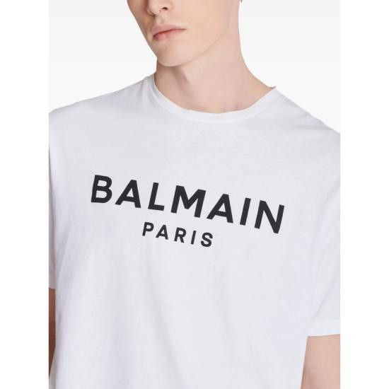 Balmain BALMAIN Men T-Shirts FH1EG000 BB73 GAB WHITE Size US XL / EU 56 / 4 - 6 Thumbnail