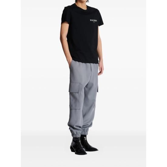 Balmain BALMAIN Men T-Shirts FH1EF000 GD84 EAC BLACK Size US XL / EU 56 / 4 - 5 Thumbnail