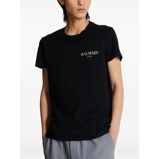 Balmain BALMAIN Men T-Shirts FH1EF000 GD84 EAC BLACK Size US XL / EU 56 / 4 - 3 Thumbnail