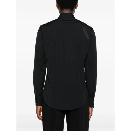 Alexander McQueen ALEXANDER MCQUEEN Men Long Tops 828170 QNAAB 1000 BLACK Size US M / EU 48-50 / 2 - 3 Thumbnail
