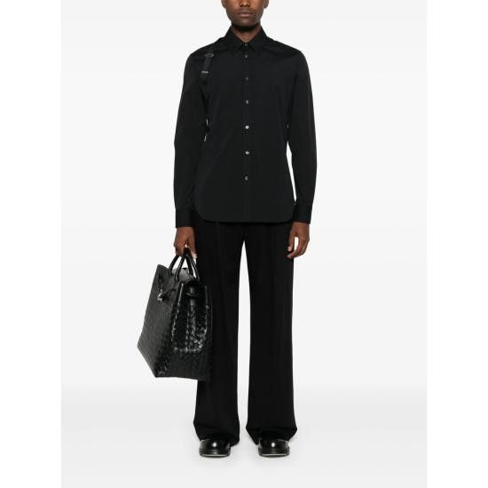 Alexander McQueen ALEXANDER MCQUEEN Men Long Tops 828170 QNAAB 1000 BLACK Size US M / EU 48-50 / 2 - 5 Thumbnail