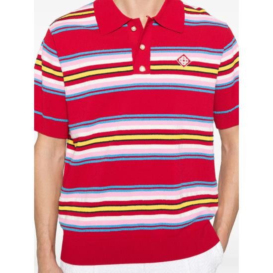 Casablanca CASABLANCA Men Polo Shirts KW 906 01 DKRED Size US M / EU 48-50 / 2 - 2 Thumbnail