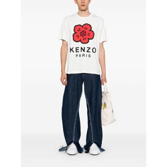 Kenzo KENZO Men T-Shirts FE65TS4754SO 02 WHITE Size US XXL / EU 58 / 5 - 4 Thumbnail
