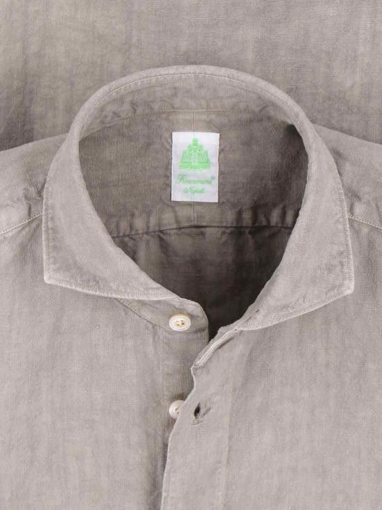Finamore FINAMORE Men Long Tops C0583R SALINA2T ACHILLE Beige Size US XL / EU 56 / 4 - 4 Thumbnail