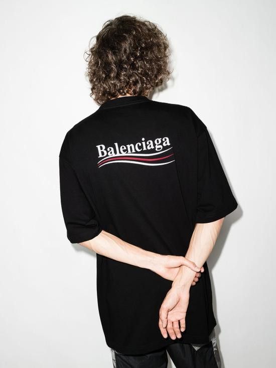 Balenciaga BALENCIAGA Men T-Shirts 641675 TKVJ1 1070 Black Size US S / EU 44-46 / 1 - 2 Thumbnail