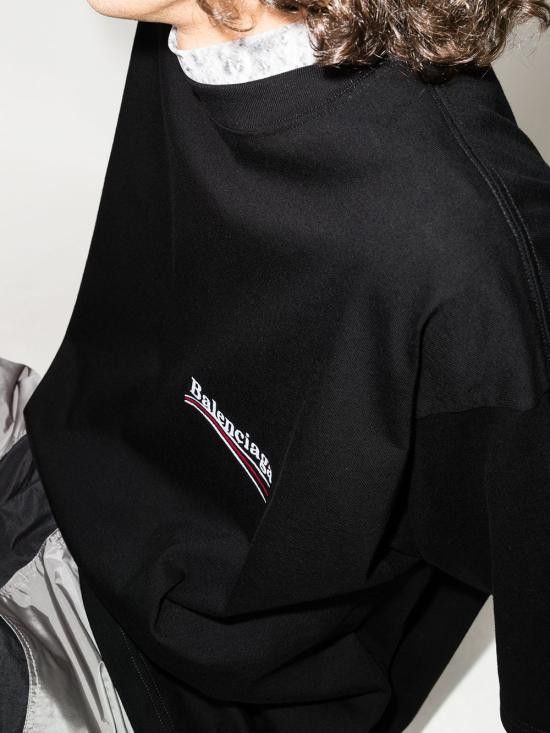 Balenciaga BALENCIAGA Men T-Shirts 641675 TKVJ1 1070 Black Size US S / EU 44-46 / 1 - 4 Thumbnail