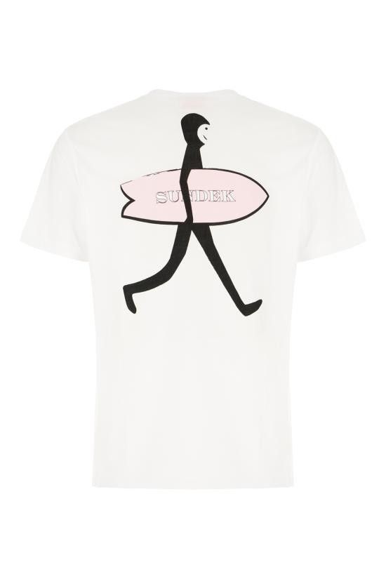 Sundek SUNDEK Men T-Shirts M5S242M673TEJ7800 00600 WHITE Size US L / EU 52-54 / 3 - 2 Thumbnail