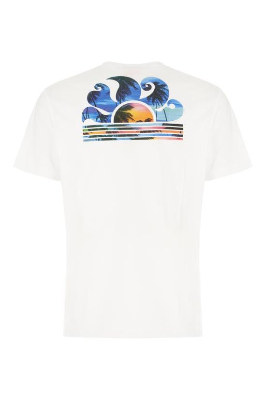 Sundek SUNDEK Men T-Shirts M5S702M681TEJ78LY 006LY WHITE Size US XL / EU 56 / 4 - 2 Thumbnail
