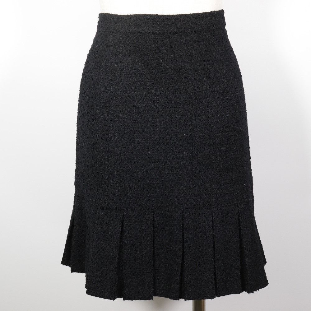 Chanel Chanel Chanel Pleated Skirt Wool Nylon Skirt Others Skirts P09451V05945 DUTY FREE for USA Size ONE SIZE - 3 Thumbnail