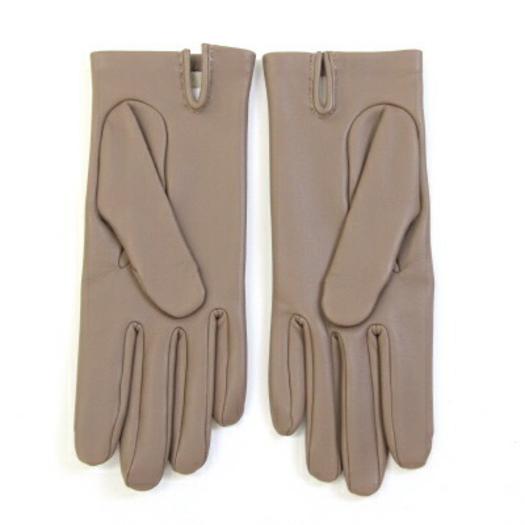 Hermes Hermes Gloves Bastille Etoupe Lambskin Cashmere Size 6.5 H Women's HERMES Size ONE SIZE - 2 Thumbnail