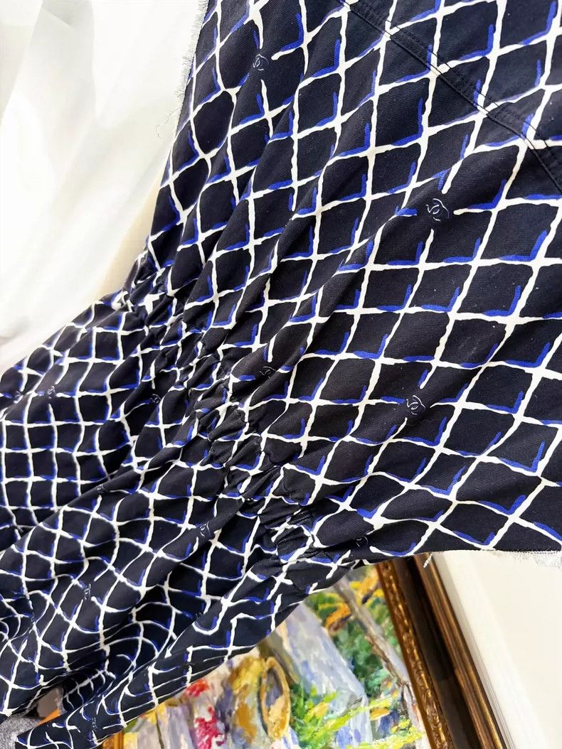 Chanel Chanel Blue and White Denim Dress Size M / US 6-8 / IT 42-44 - 4 Thumbnail