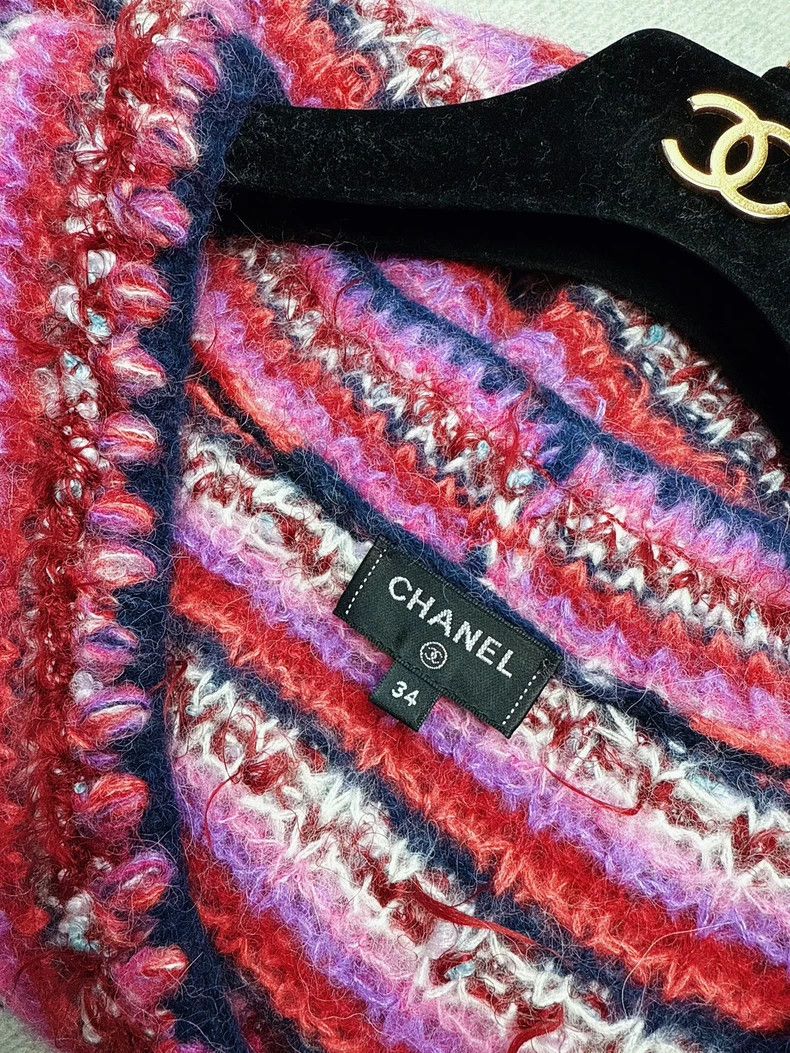 Chanel Chanel 22A Multi Color Lantern Sleeve Knit Top Size S / US 4 / IT 40 - 4 Thumbnail