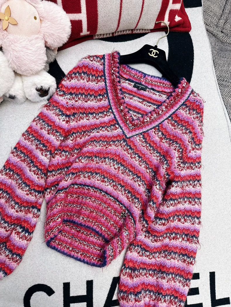 Chanel Chanel 22A Multi Color Lantern Sleeve Knit Top Size S / US 4 / IT 40 - 6 Thumbnail