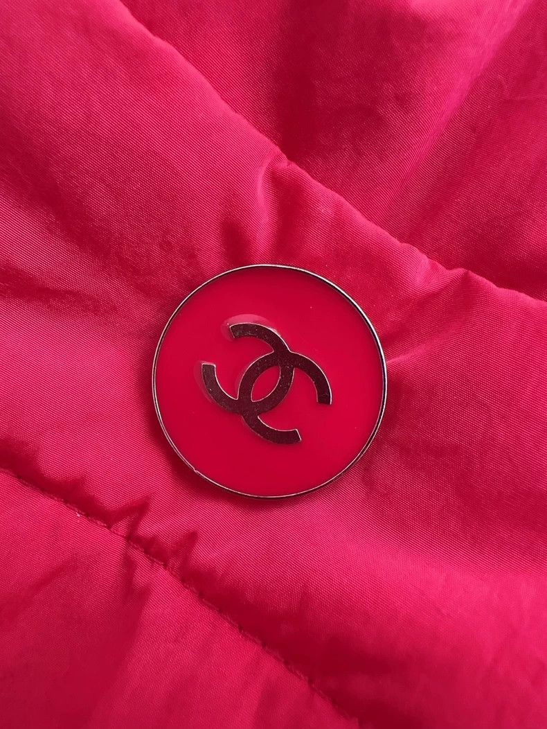 Chanel Chanel Red Long Down Jacket with Belt Size S / US 4 / IT 40 - 5 Thumbnail
