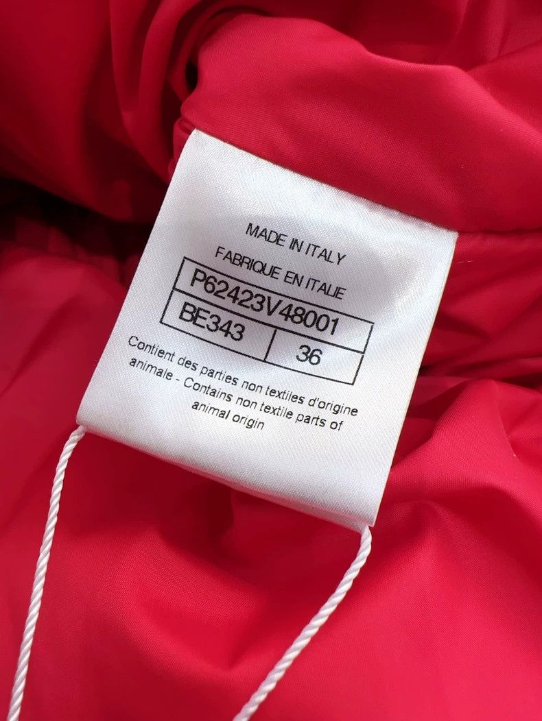 Chanel Chanel Red Long Down Jacket with Belt Size S / US 4 / IT 40 - 7 Thumbnail
