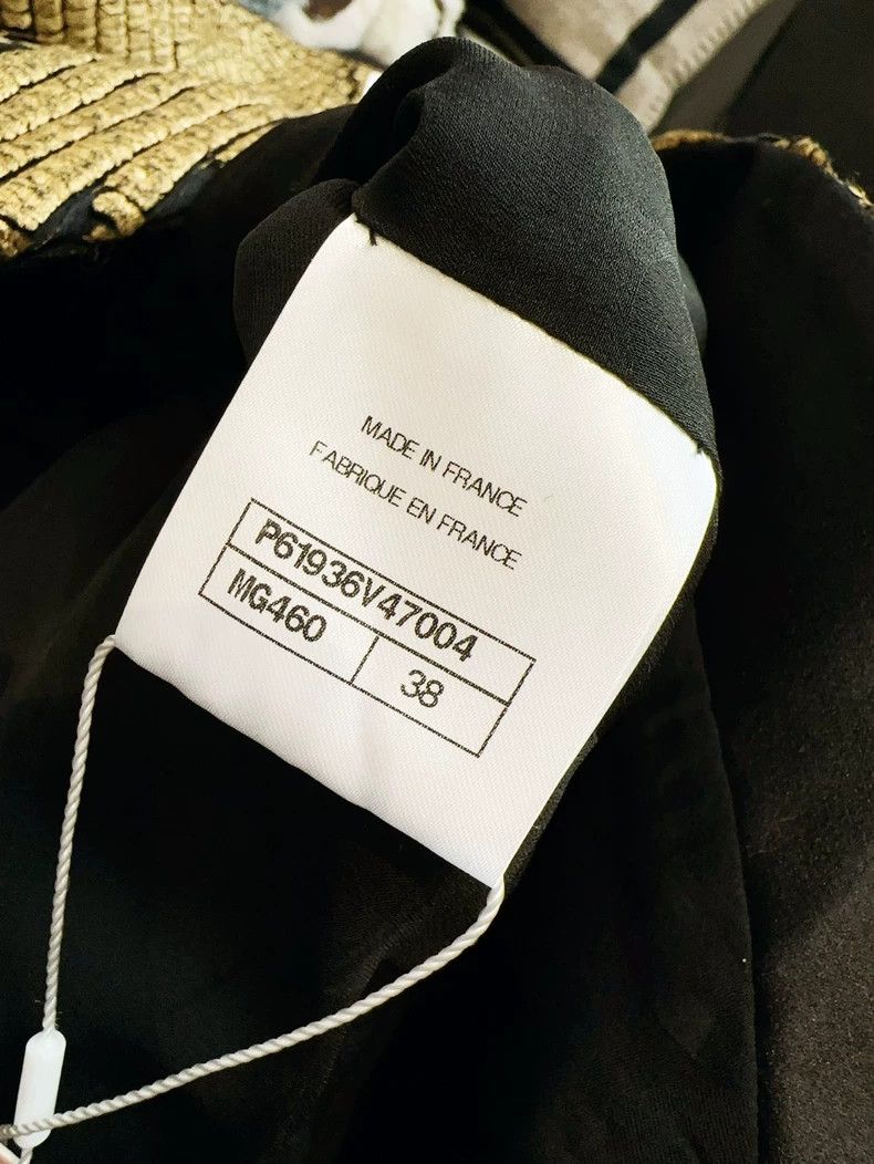 Chanel Chanel Gold Woven Jacket with Scarab Buttons Size M / US 6-8 / IT 42-44 - 6 Thumbnail