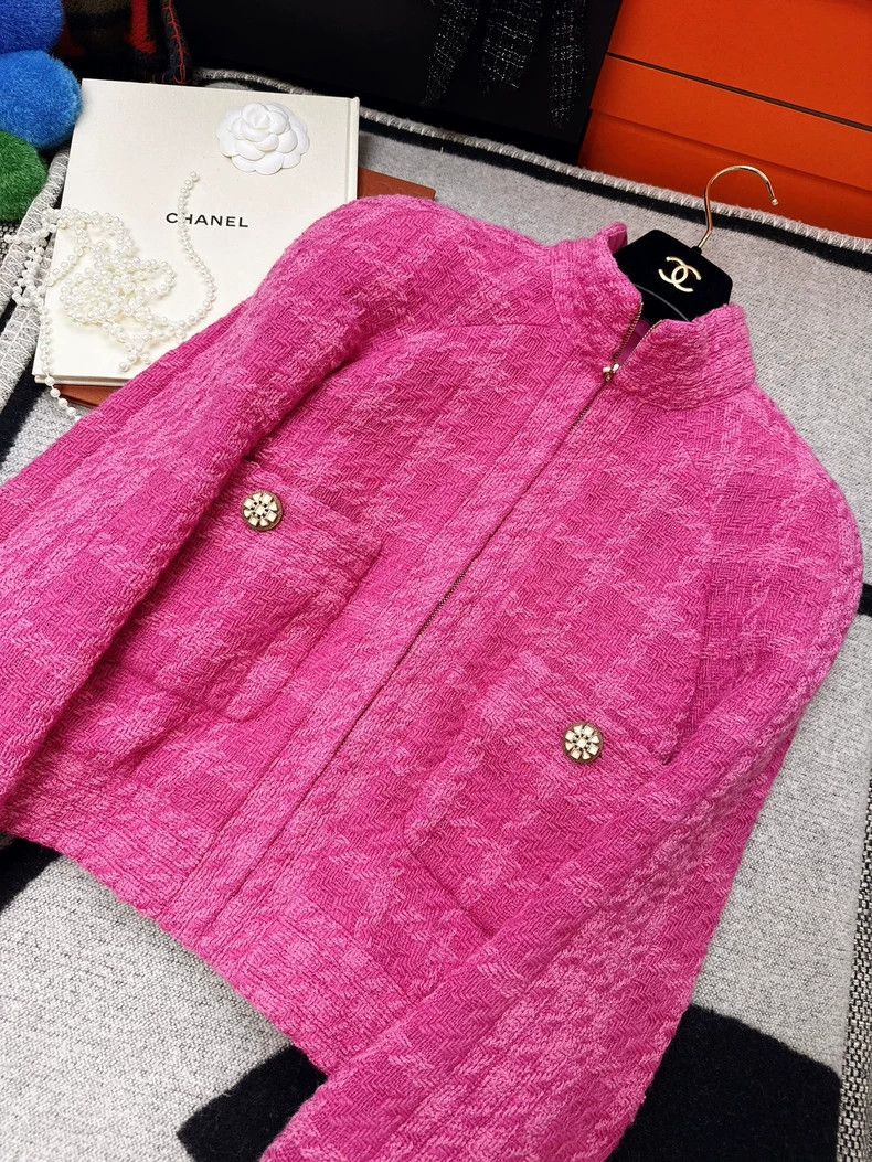 Chanel Chanel Pink Long Sleeve Jacket 19k Collection Size S / US 4 / IT 40 - 6 Thumbnail