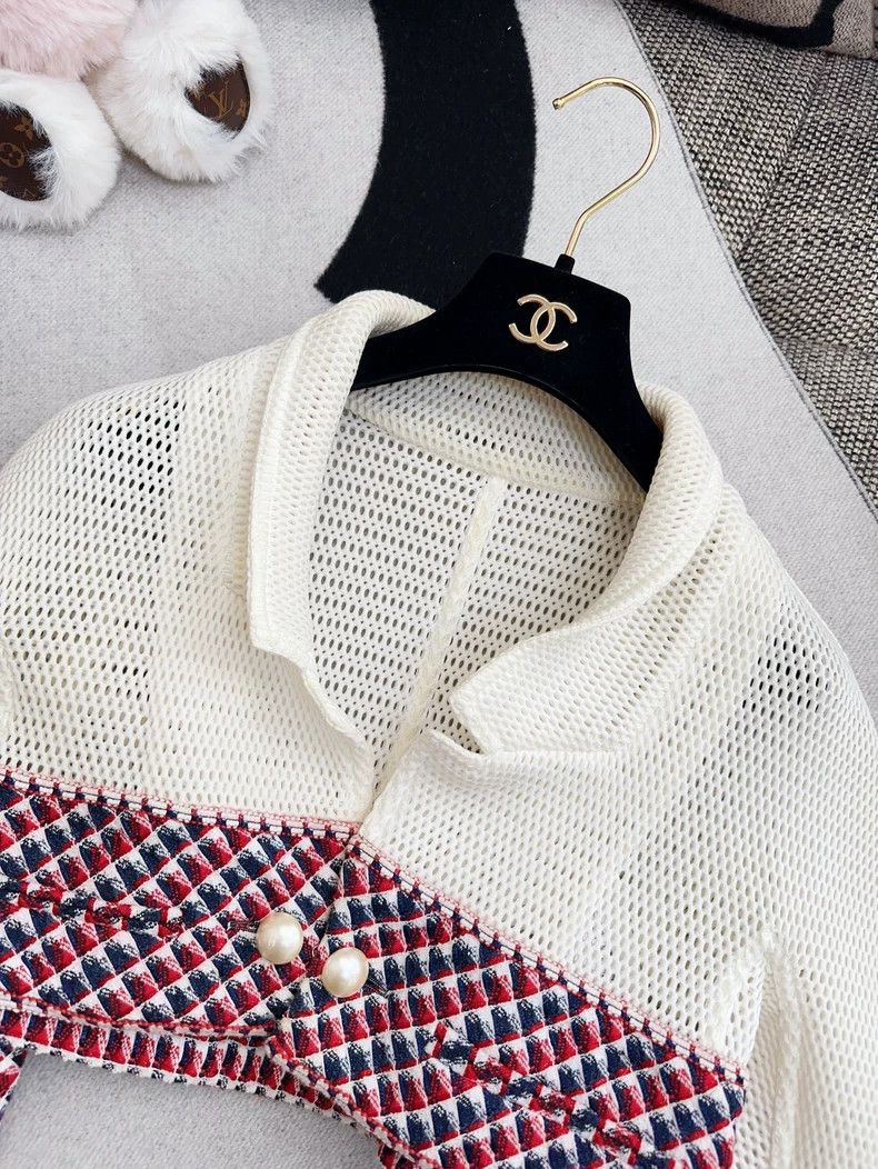 Chanel Chanel Ivory Color Knit Short Jacket Size S / US 4 / IT 40 - 4 Thumbnail