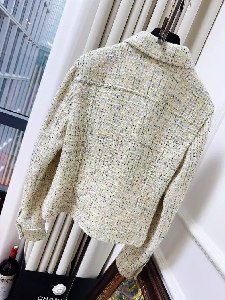 Chanel Chanel Green Long Sleeve Blouse Jacket Size S / US 4 / IT 40 - 2 Thumbnail