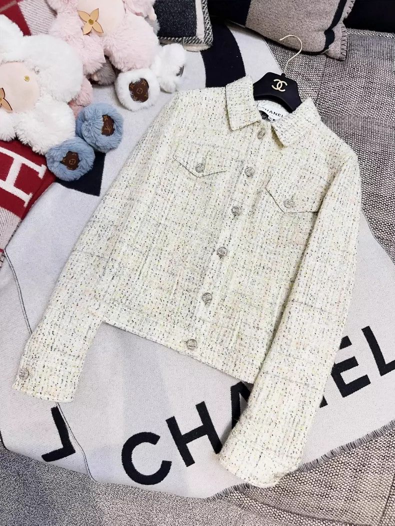 Chanel Chanel Green Long Sleeve Blouse Jacket Size S / US 4 / IT 40 - 8 Thumbnail