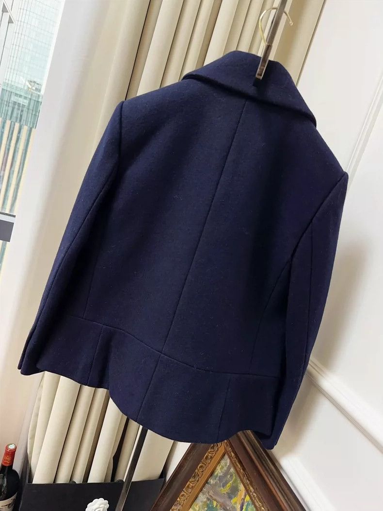 Chanel Chanel Double-Breasted Wool Blazer in Navy Size S / US 4 / IT 40 - 2 Thumbnail