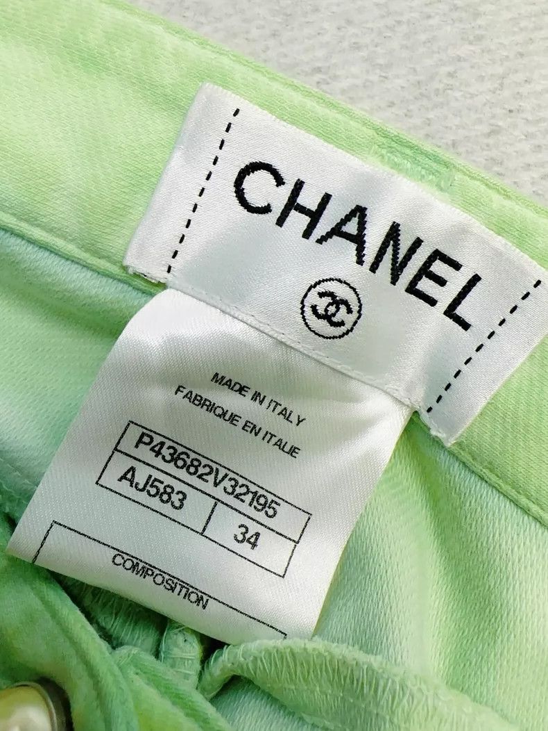 Chanel Chanel Green Casual Long Pants Size 34 Size 34" / US 12 / IT 48 - 6 Thumbnail