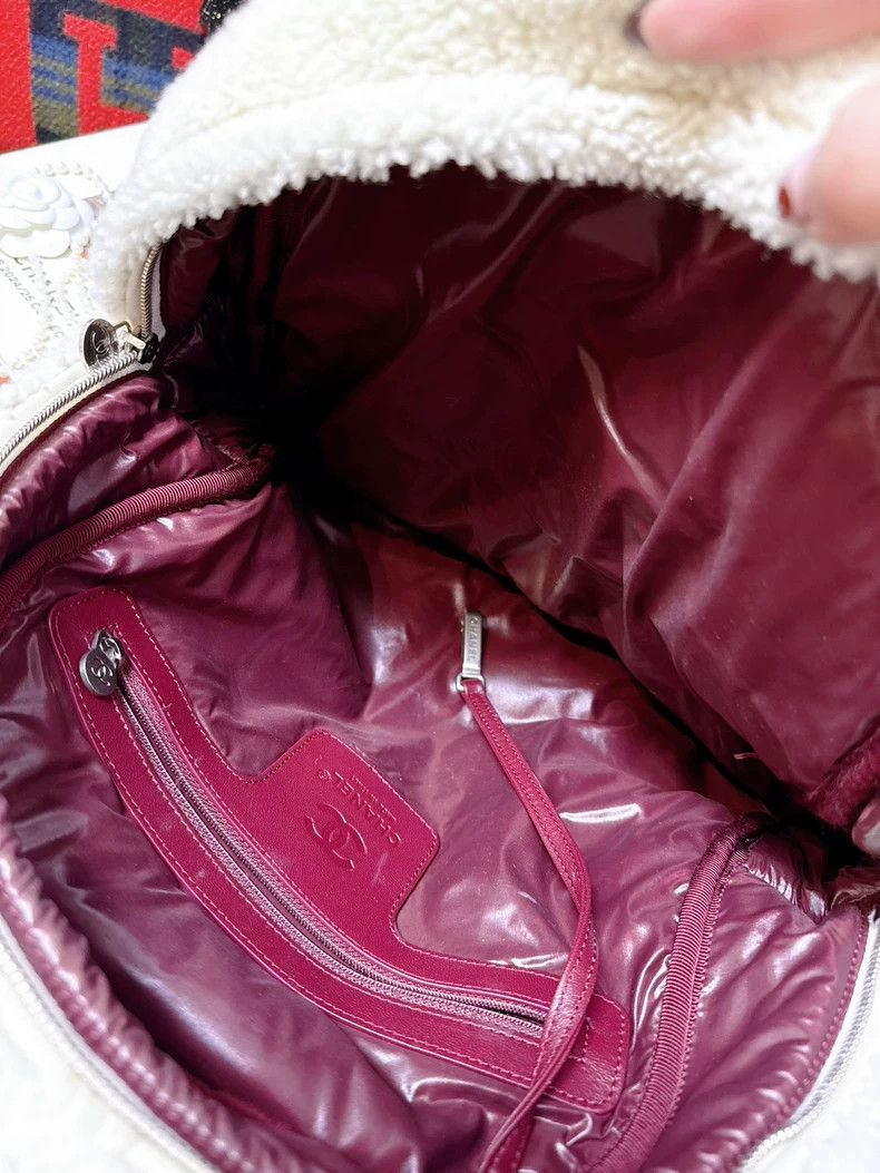 Chanel Chanel Teddy Logo Backpack in Off-White Size ONE SIZE - 6 Thumbnail
