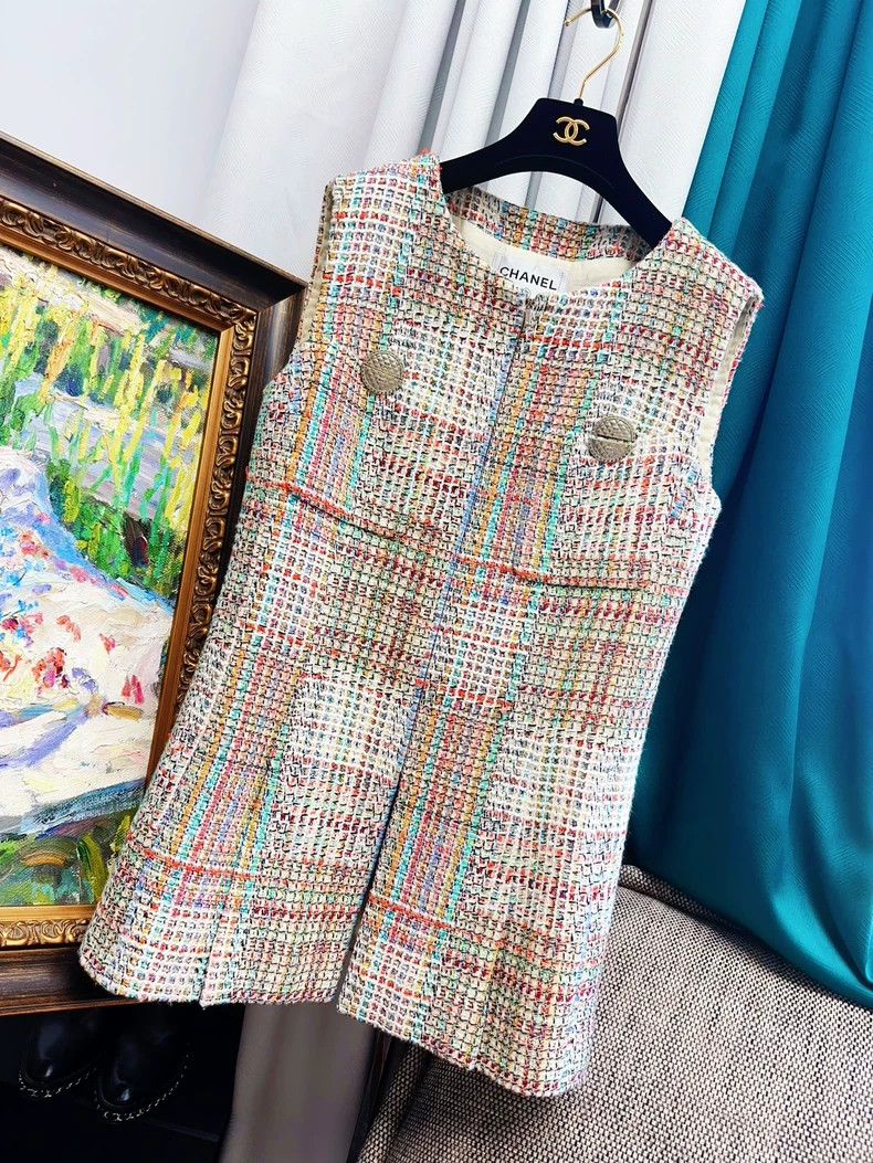 Chanel Chanel Colorful Woven Long Vest Size L / US 10 / IT 46 - 8 Thumbnail