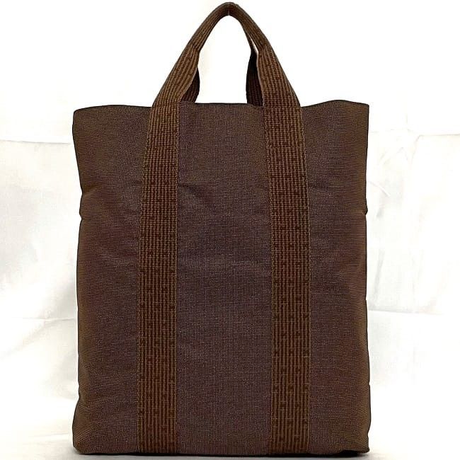 Hermes HERMES Tote Bag Brown Cotton Size ONE SIZE - 3 Thumbnail