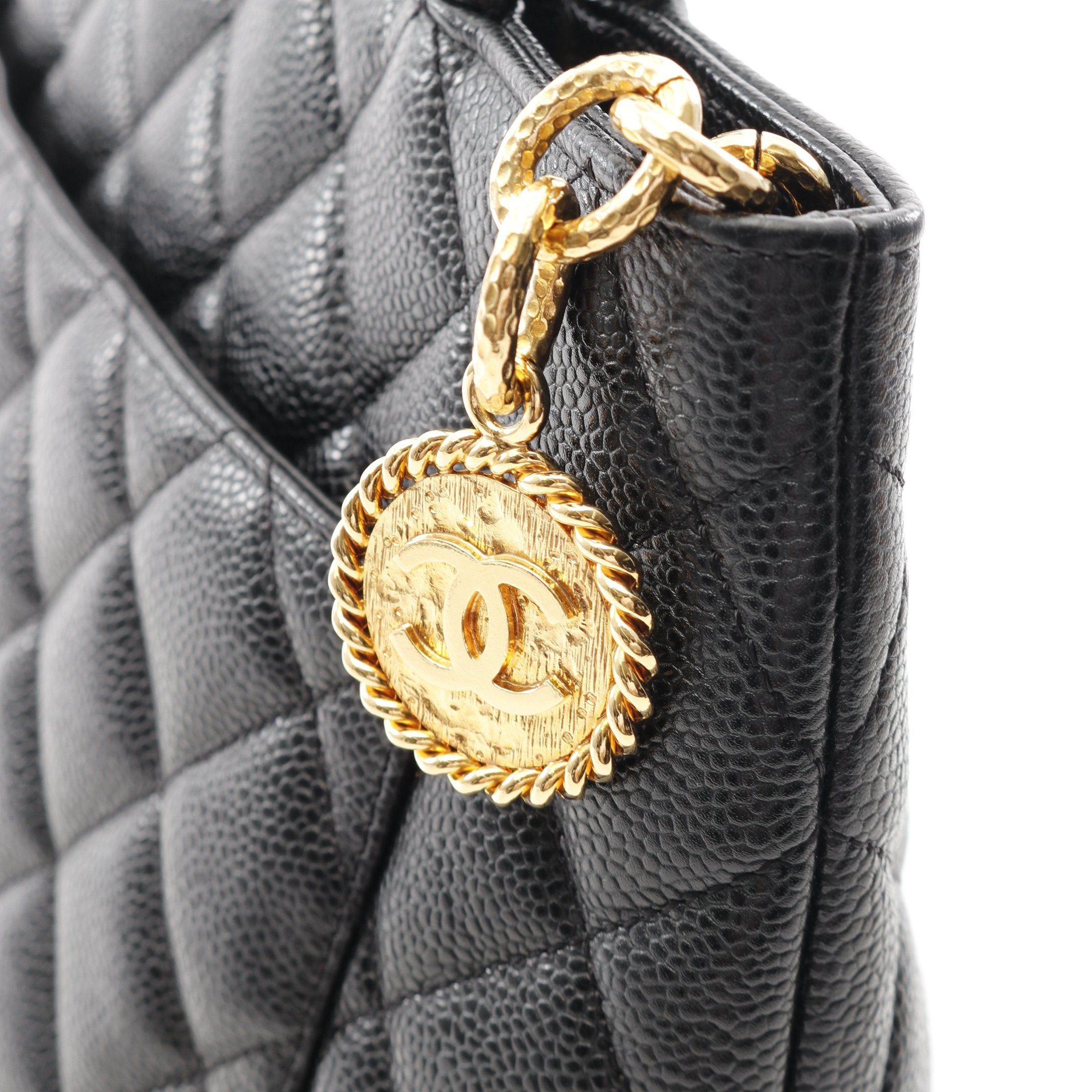 Chanel Chanel Reissue Tote Handbag Bag Caviar Skin Black Gold Hardware Size ONE SIZE - 10 Thumbnail