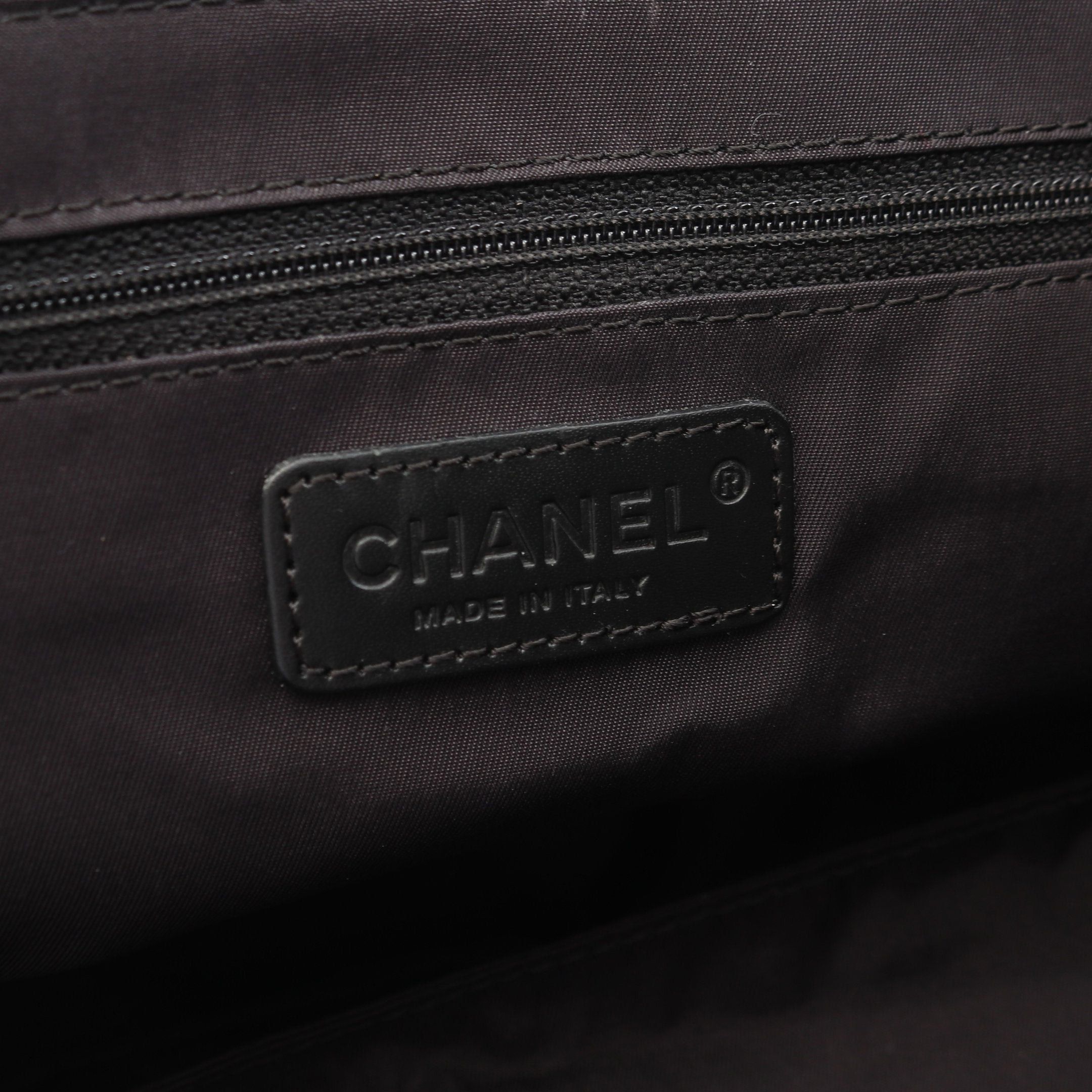 Chanel Chanel New Travel Line Handbag Tote Bag Nylon Canvas Leather Dark Brown Silver Hardware Size ONE SIZE - 4 Thumbnail