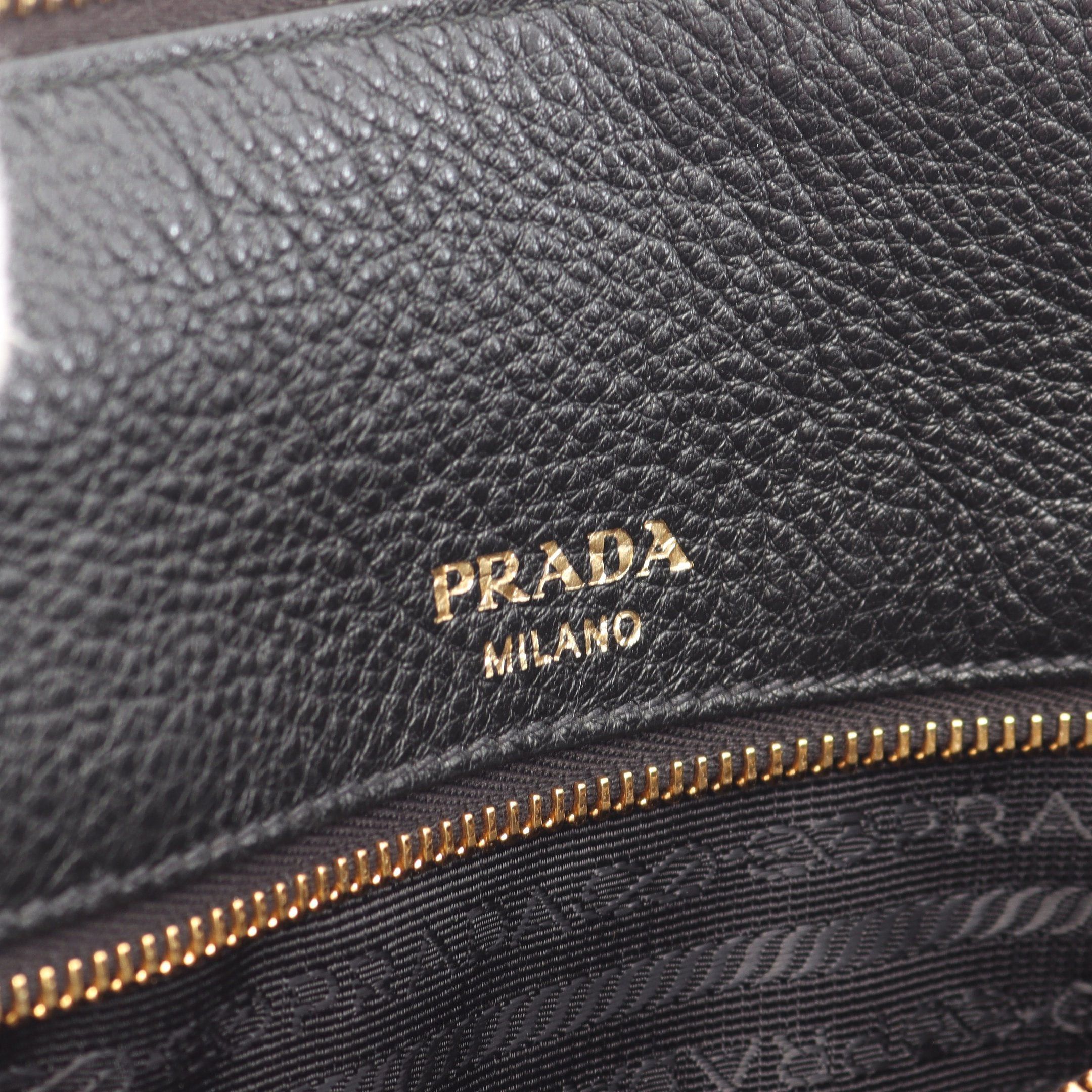 Prada Prada Handbag Leather Black Size ONE SIZE - 4 Thumbnail