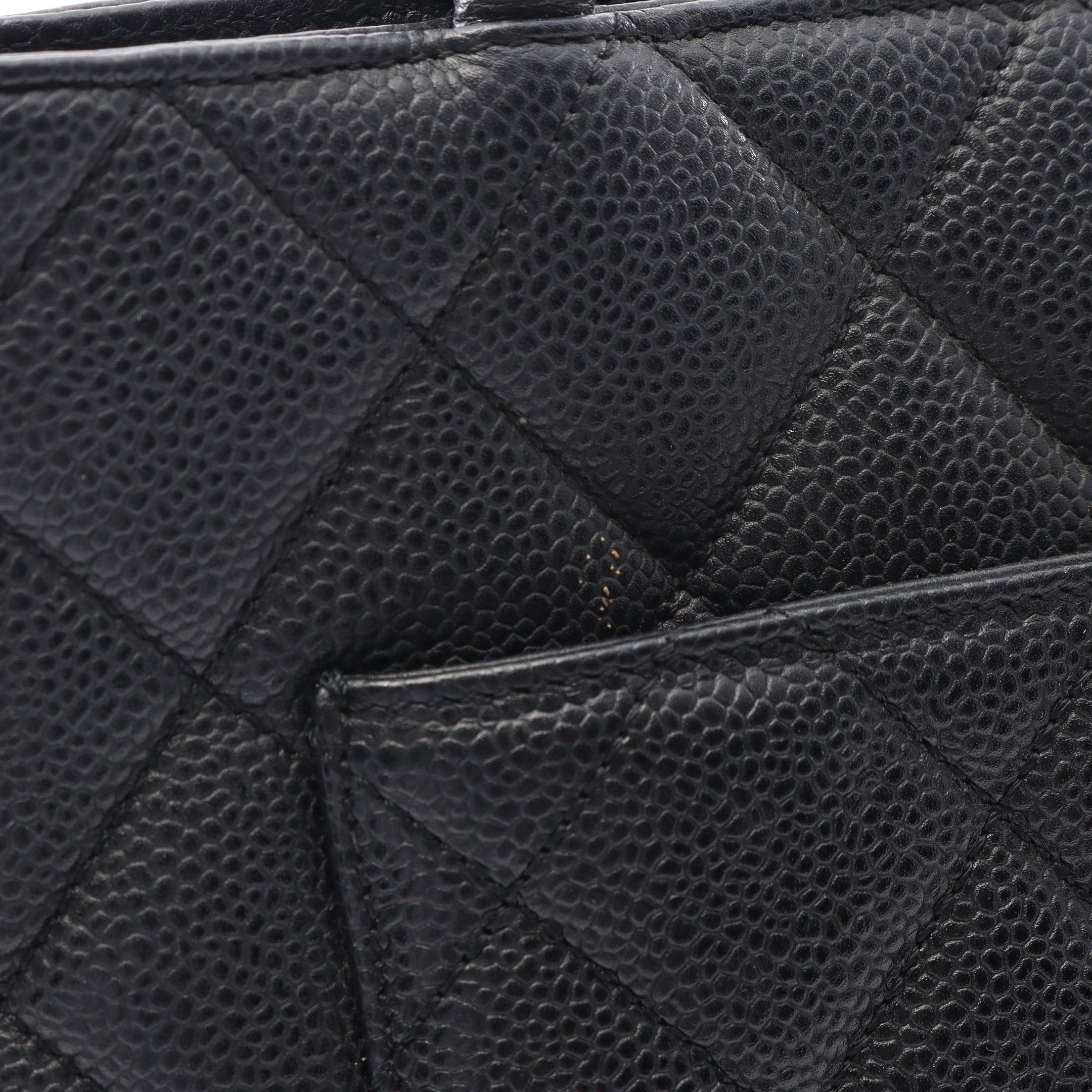 Chanel Chanel Reissue Tote Handbag Bag Caviar Skin Black Gold Hardware Size ONE SIZE - 10 Thumbnail