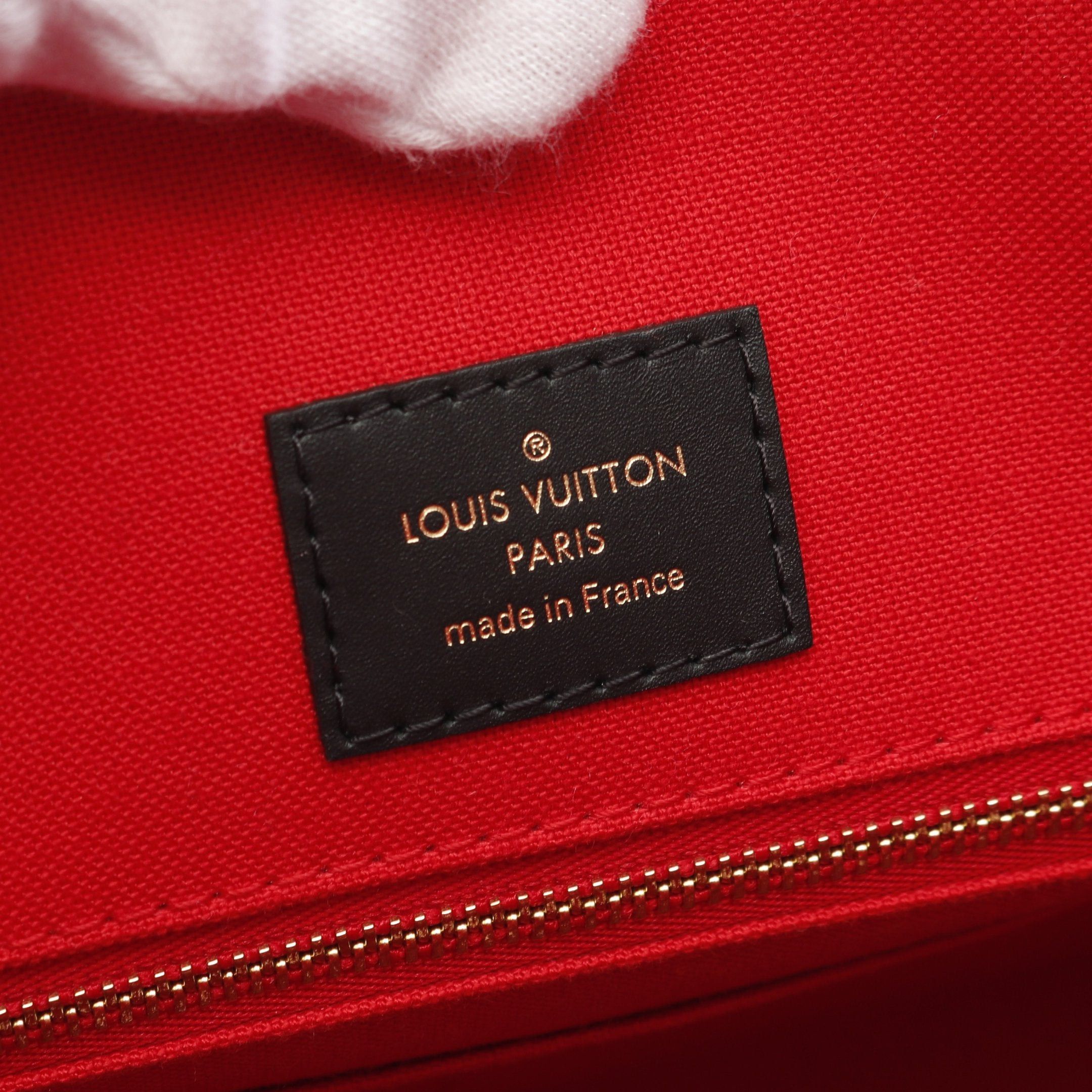 Louis Vuitton Louis Vuitton On-The-Go Mm Monogram Giant Reverse Shoulder Bag Tote Leather Brown Beige Size ONE SIZE - 4 Thumbnail