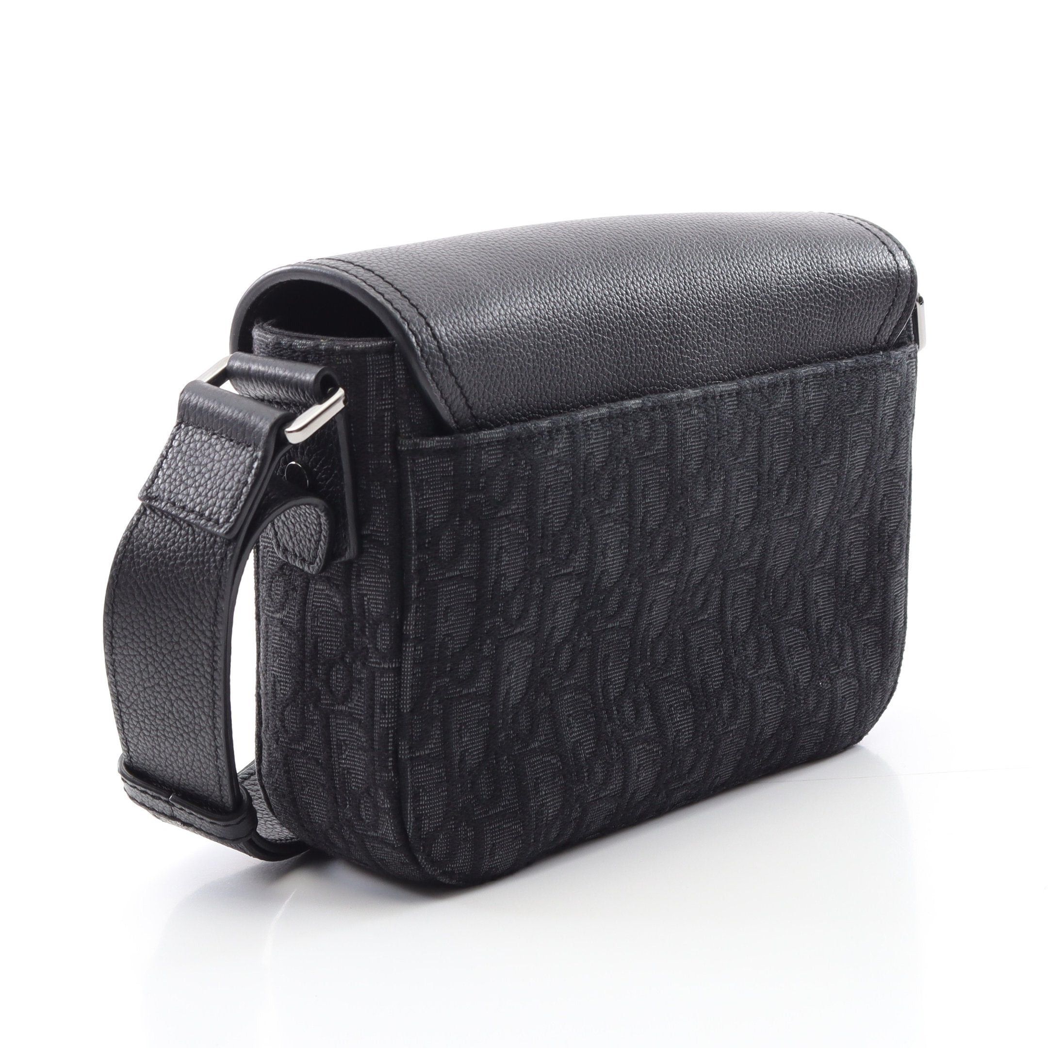 Dior Dior Saddle Oblique Messenger Bag Shoulder Canvas Leather Black Size ONE SIZE - 2 Thumbnail