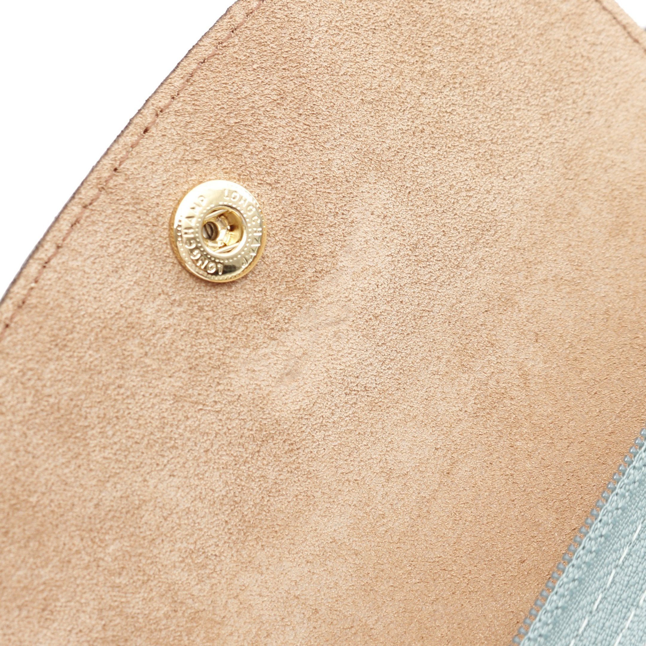 Longchamp Longchamp Le Preage Original L Shoulder Bag Tote Nylon Leather Blue Green Brown Size ONE SIZE - 5 Thumbnail