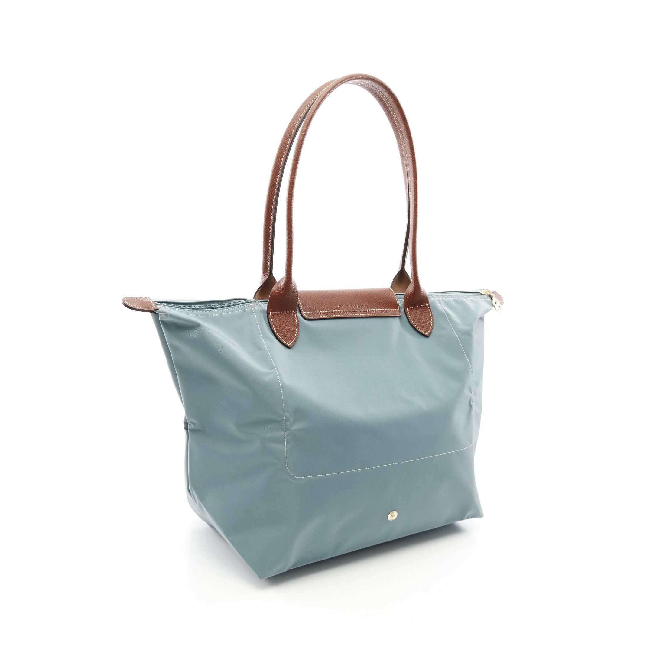 Longchamp Longchamp Le Preage Original L Shoulder Bag Tote Nylon Leather Blue Green Brown Size ONE SIZE - 2 Thumbnail