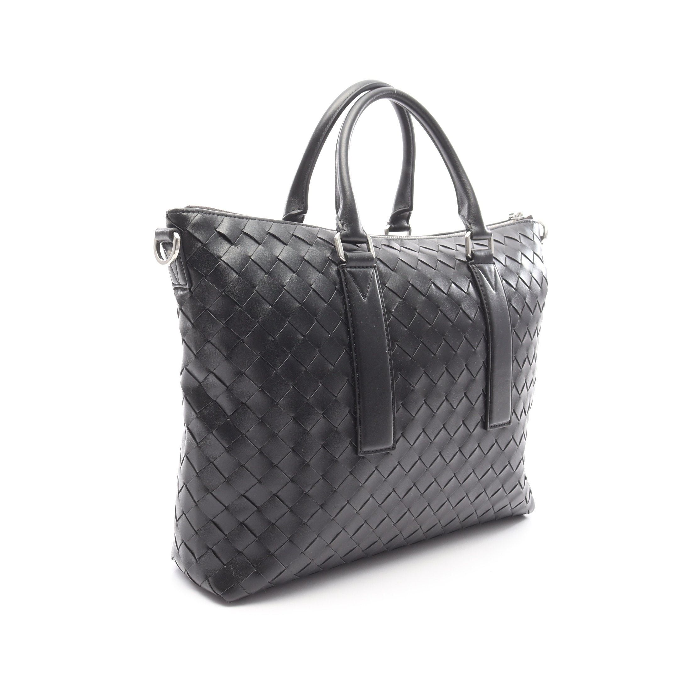 Bottega Veneta Bottega Veneta Intrecciato Soft Briefcase Business Bag Leather Black Size ONE SIZE - 2 Thumbnail
