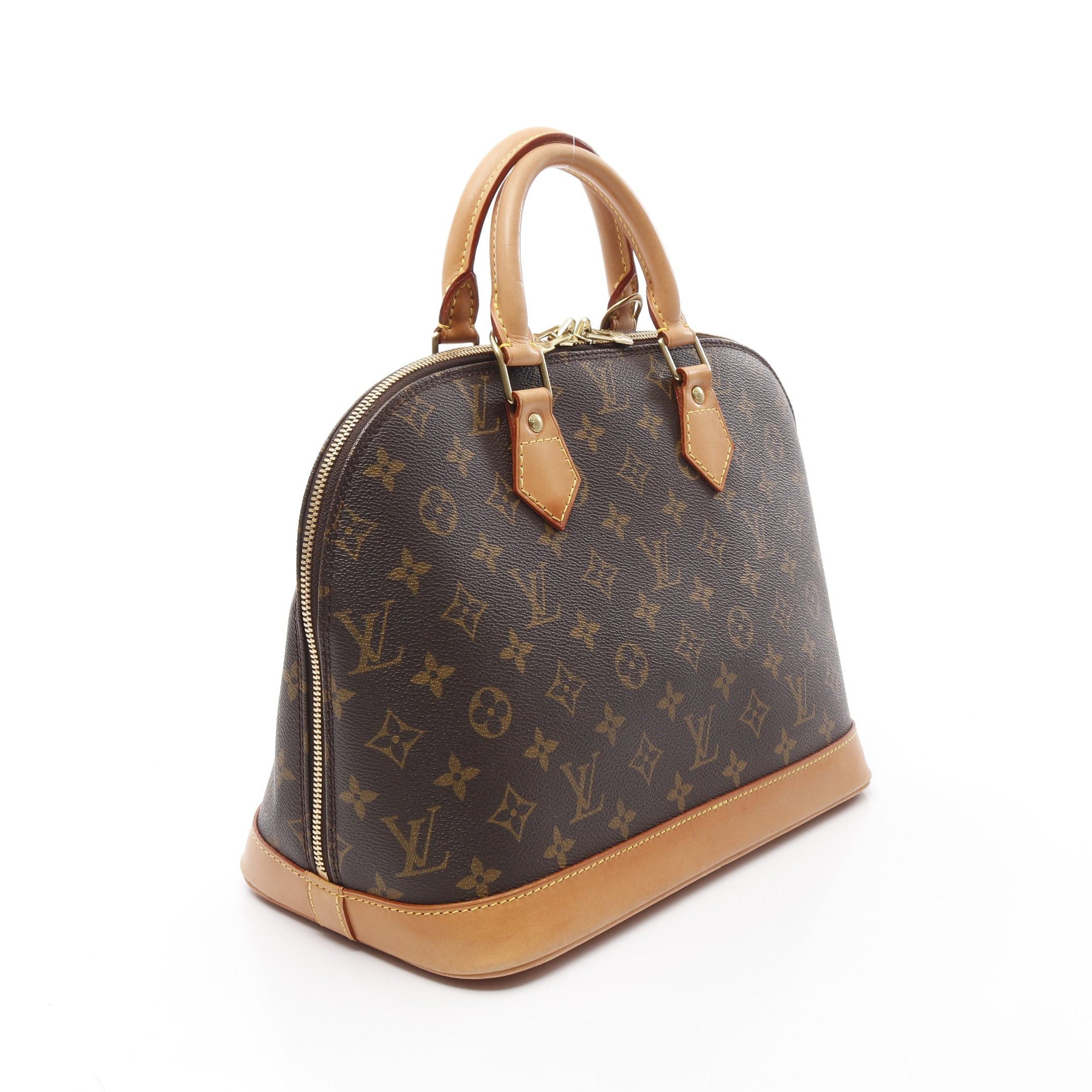 Louis Vuitton Louis Vuitton Alma Pm Monogram Handbag Leather Brown Size ONE SIZE - 2 Thumbnail