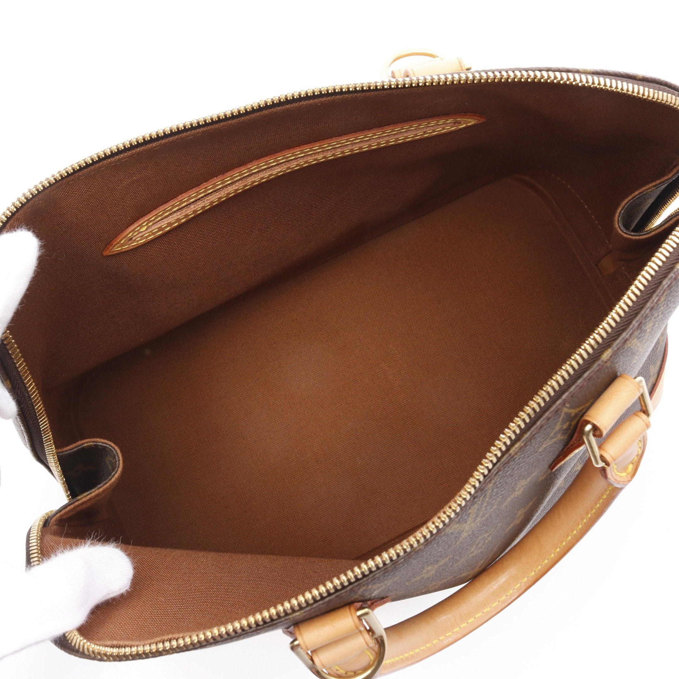 Louis Vuitton Louis Vuitton Alma Pm Monogram Handbag Leather Brown Size ONE SIZE - 3 Thumbnail