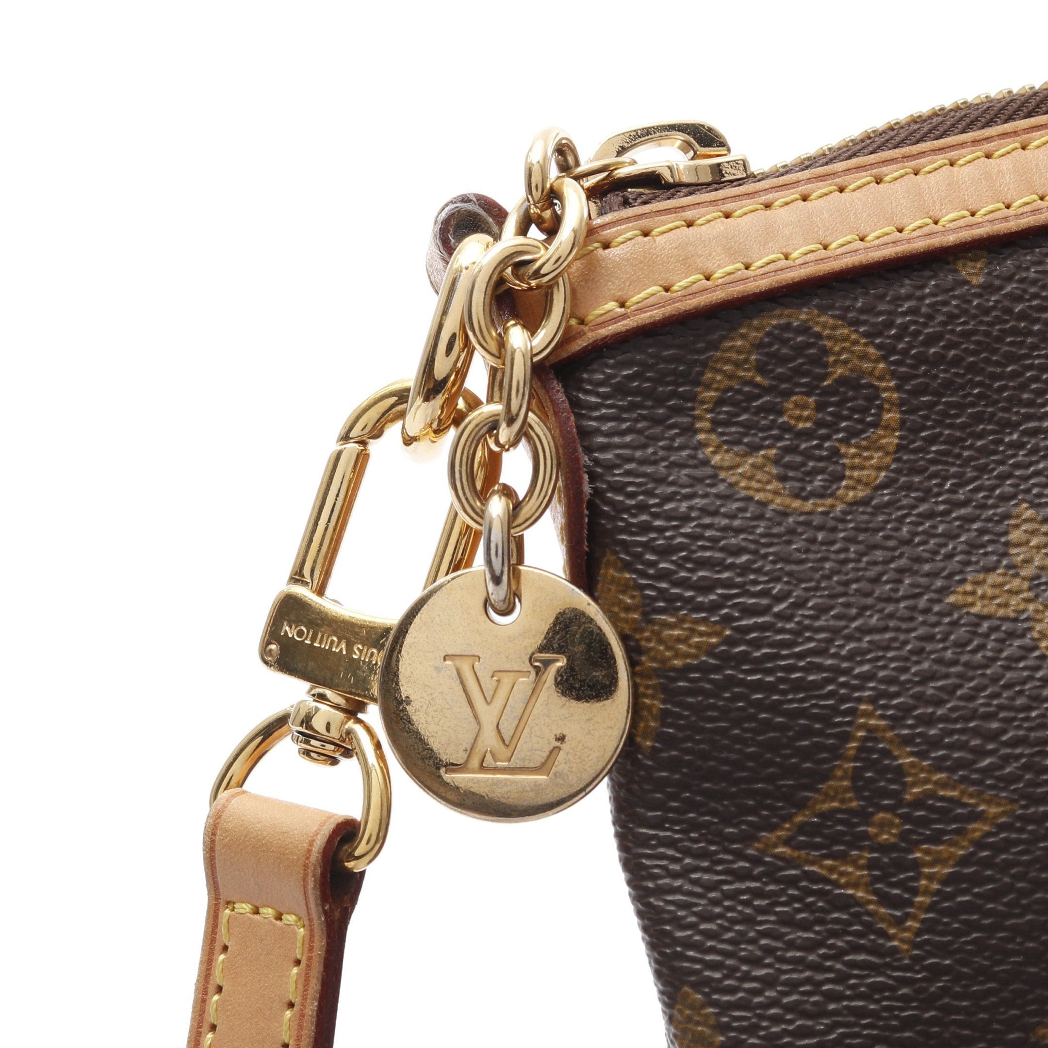 Louis Vuitton Louis Vuitton Palermo Pm Monogram Handbag Leather Brown Size ONE SIZE - 11 Thumbnail
