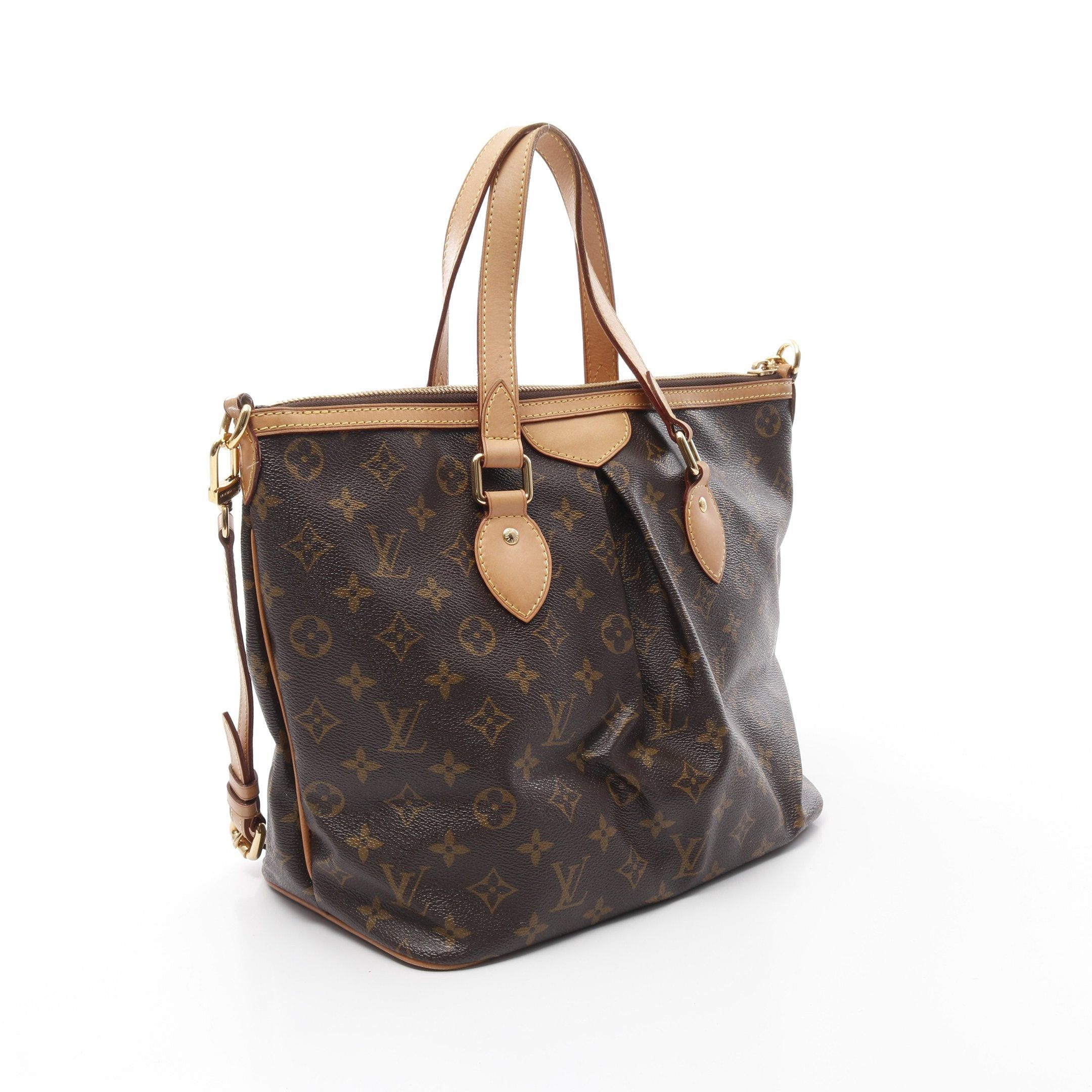 Louis Vuitton Louis Vuitton Palermo Pm Monogram Handbag Leather Brown Size ONE SIZE - 2 Thumbnail
