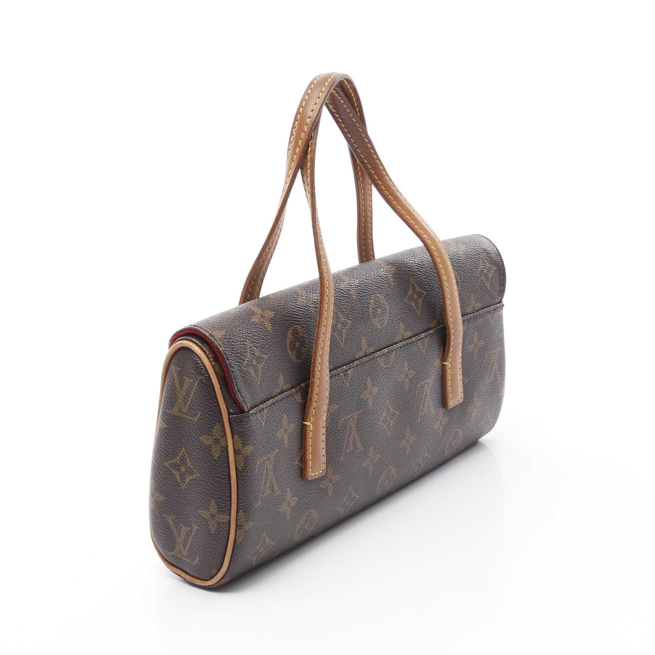 Louis Vuitton Louis Vuitton Sonatine Monogram Handbag Leather Brown Size ONE SIZE - 2 Thumbnail
