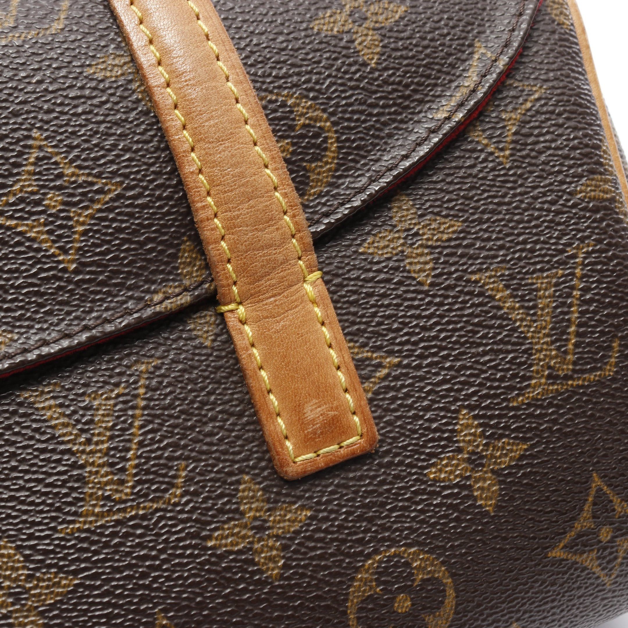 Louis Vuitton Louis Vuitton Sonatine Monogram Handbag Leather Brown Size ONE SIZE - 7 Thumbnail