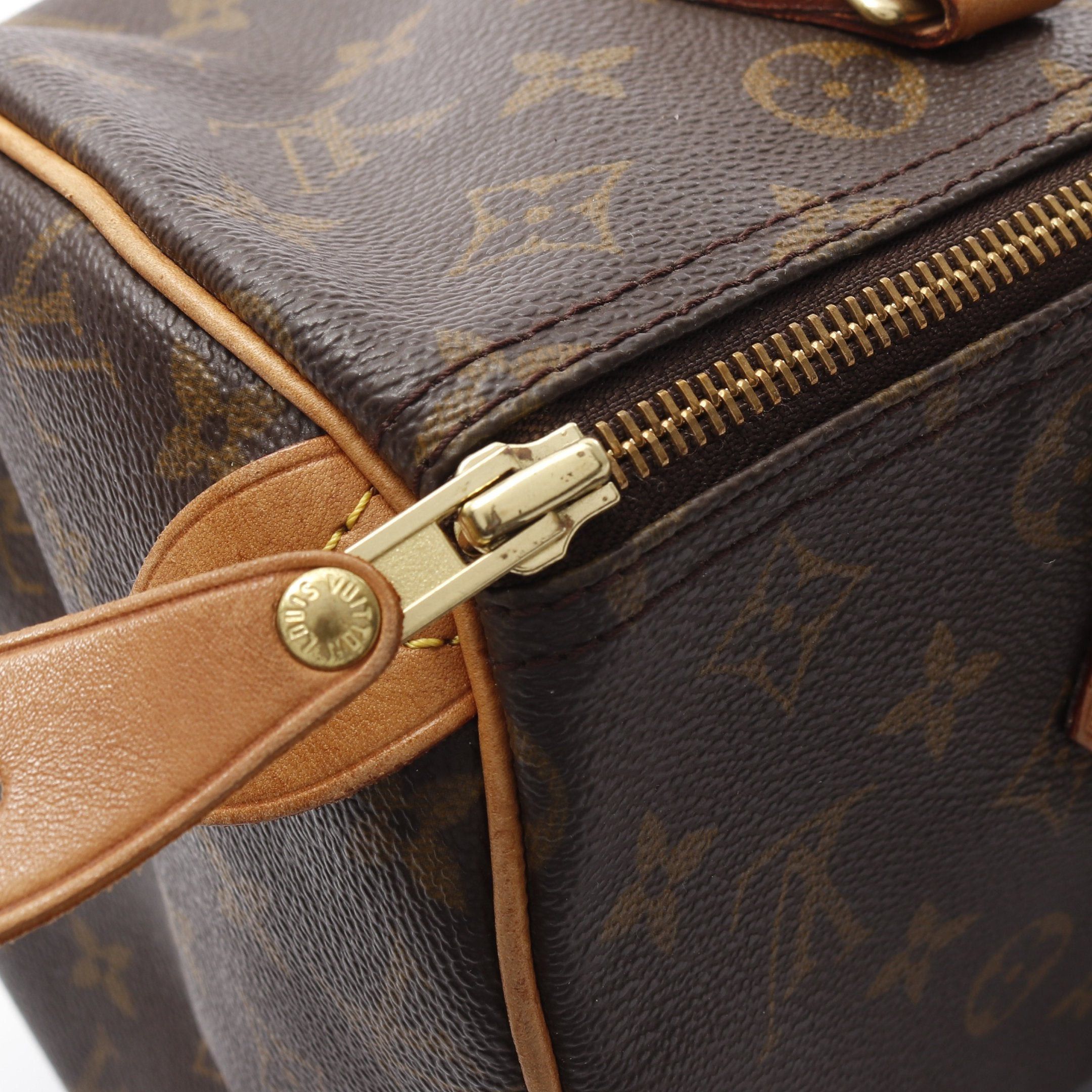 Louis Vuitton Louis Vuitton Speedy 30 Monogram Handbag Leather Brown Size ONE SIZE - 7 Thumbnail